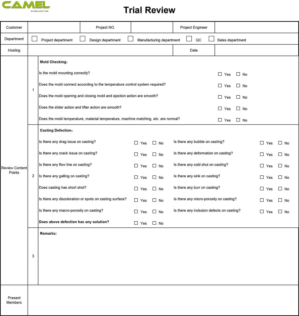 Trial review