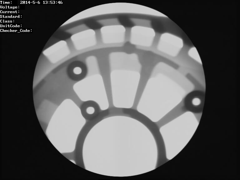 Inspecting casting-X ray report