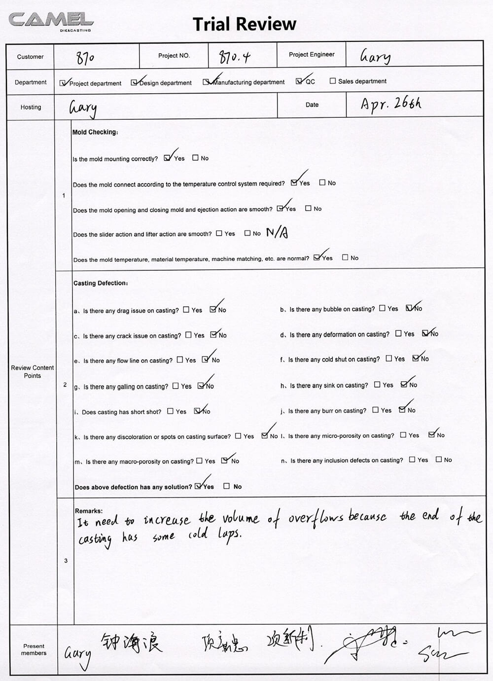 Trial review